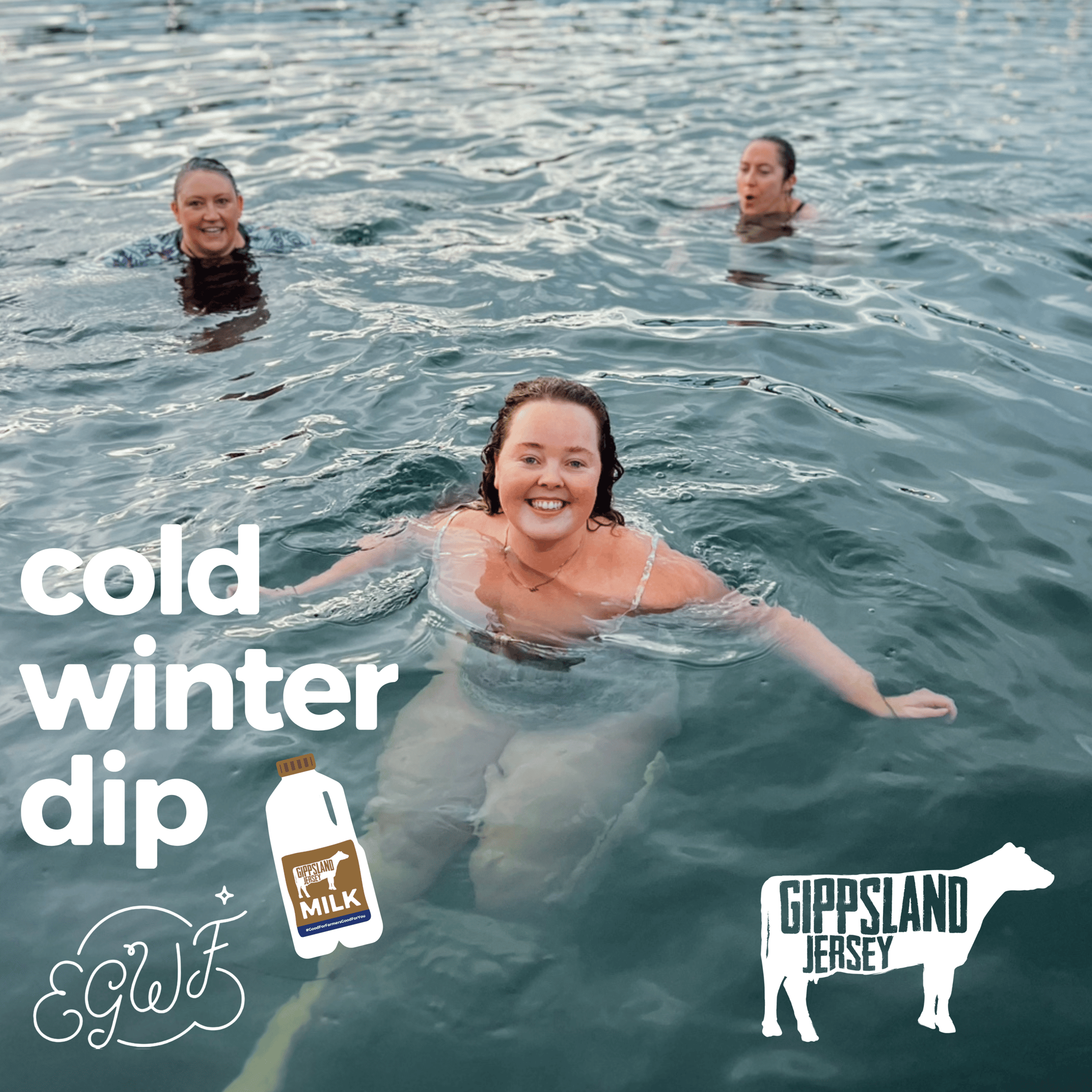 cold winter dip